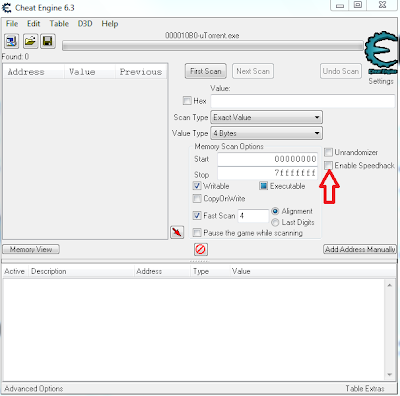 Enabling Speed Hack in Cheat Engine