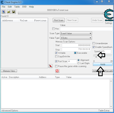 Changing Speed in Cheat Engine